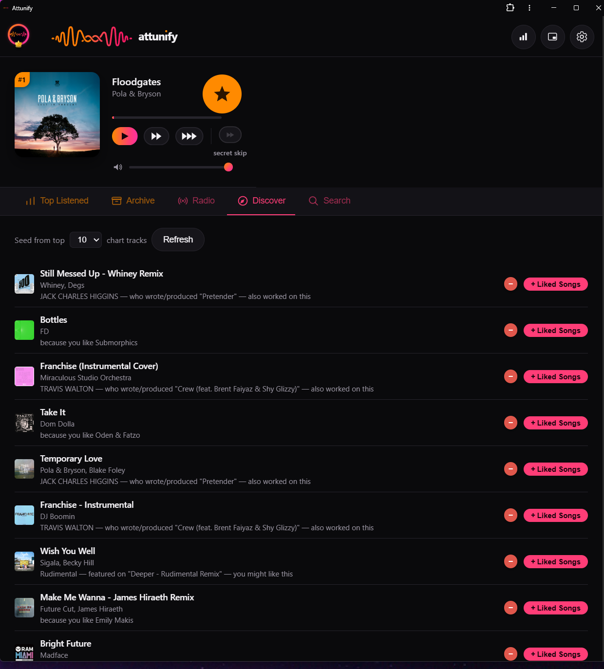 Discover screenshot